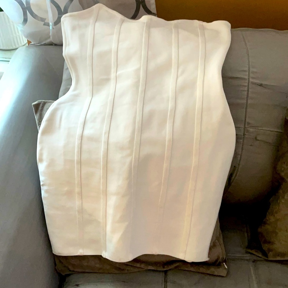 White strapless dress size12